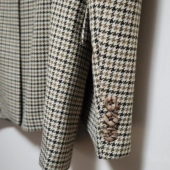 Vintage Drapeshire Houndstooth Blazer size small made in Canada - Picture 5 of 6